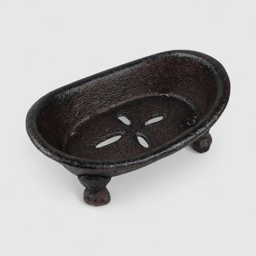 Bathtub Soap Dish, Vintage Cast Iron Bathroom Counter Decor